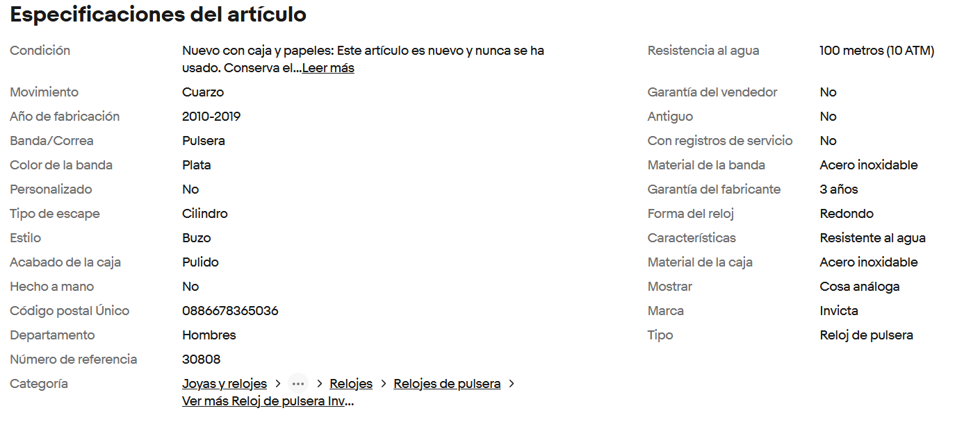 Reloj de pulsera Invicta - Hombre - Image 2